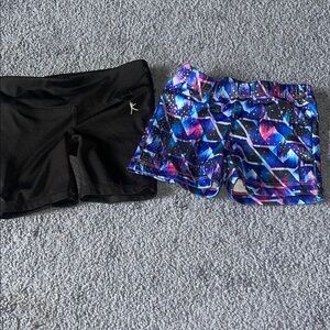 Danskin Kids Shorts - Black and Multicolor